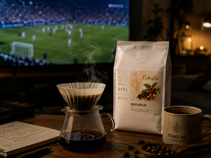 Xem World Cup nên uống loại cà phê nào? Câu chuyện từ một mẻ rang và một đêm không ngủ